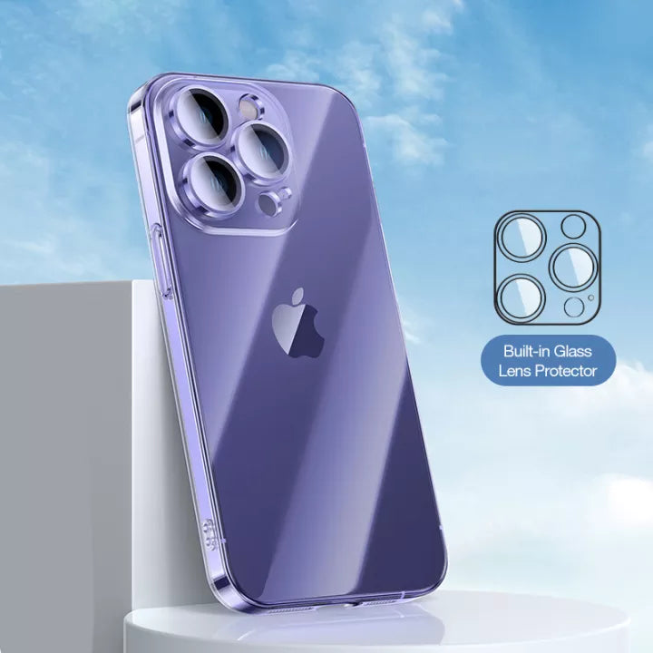 Luxury Crystal Clear iPhone Case With Camera Protector