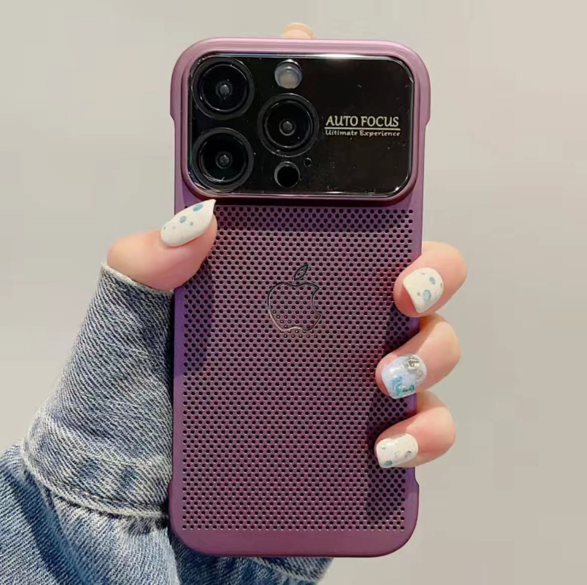 New Apple phone case, breathable, heat dissipating, frameless