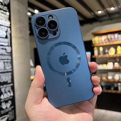 Apple16/15/14/13/12 comes with lens film AG streamer magnetic matte phone case