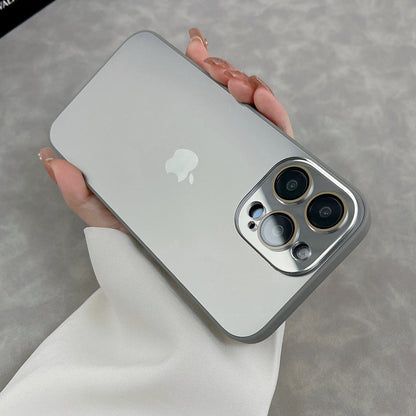 Apple 15-11 series new model. Frosted glass mobile phone case, simple and personalized frosted glass case