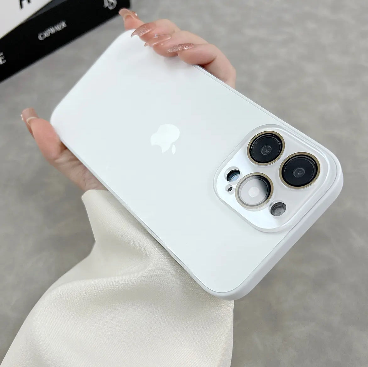 Apple 15-11 series new model. Frosted glass mobile phone case, simple and personalized frosted glass case