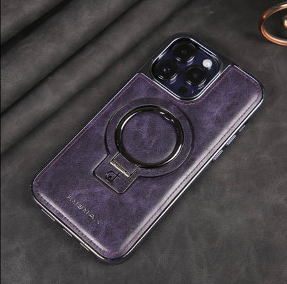 Apple 16-12" stand anti-fall mobile phone case business, magnetic light luxury personality men's case