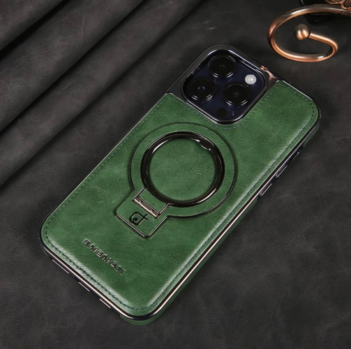 Apple 16-12" stand anti-fall mobile phone case business, magnetic light luxury personality men's case