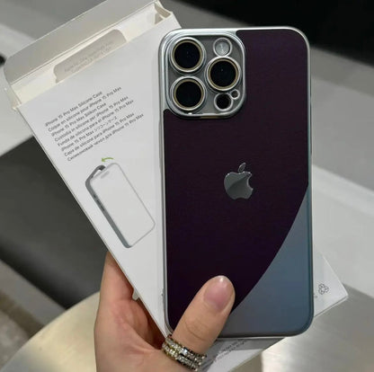 Apple 15/14/13/Double matte frosted full leather case