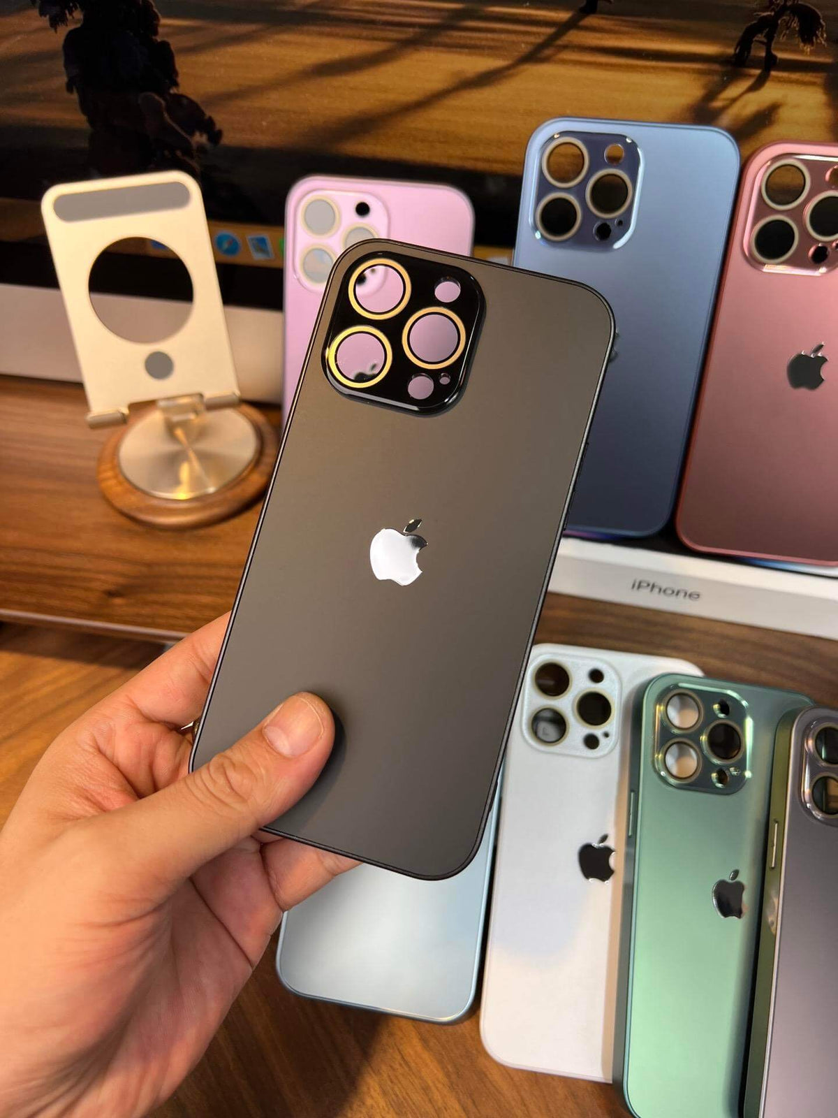 Apple 16-11 mobile phone case, high-end glossy matte, protective glasses and anti-fall all-inclusive
