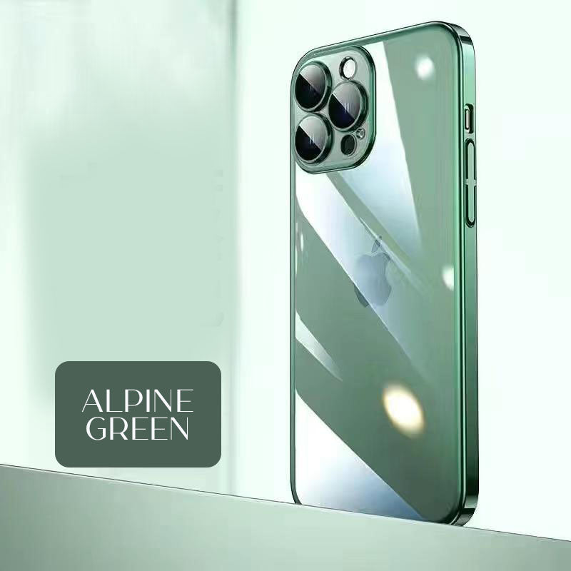 Luxury Crystal Clear iPhone Case With Camera Protector