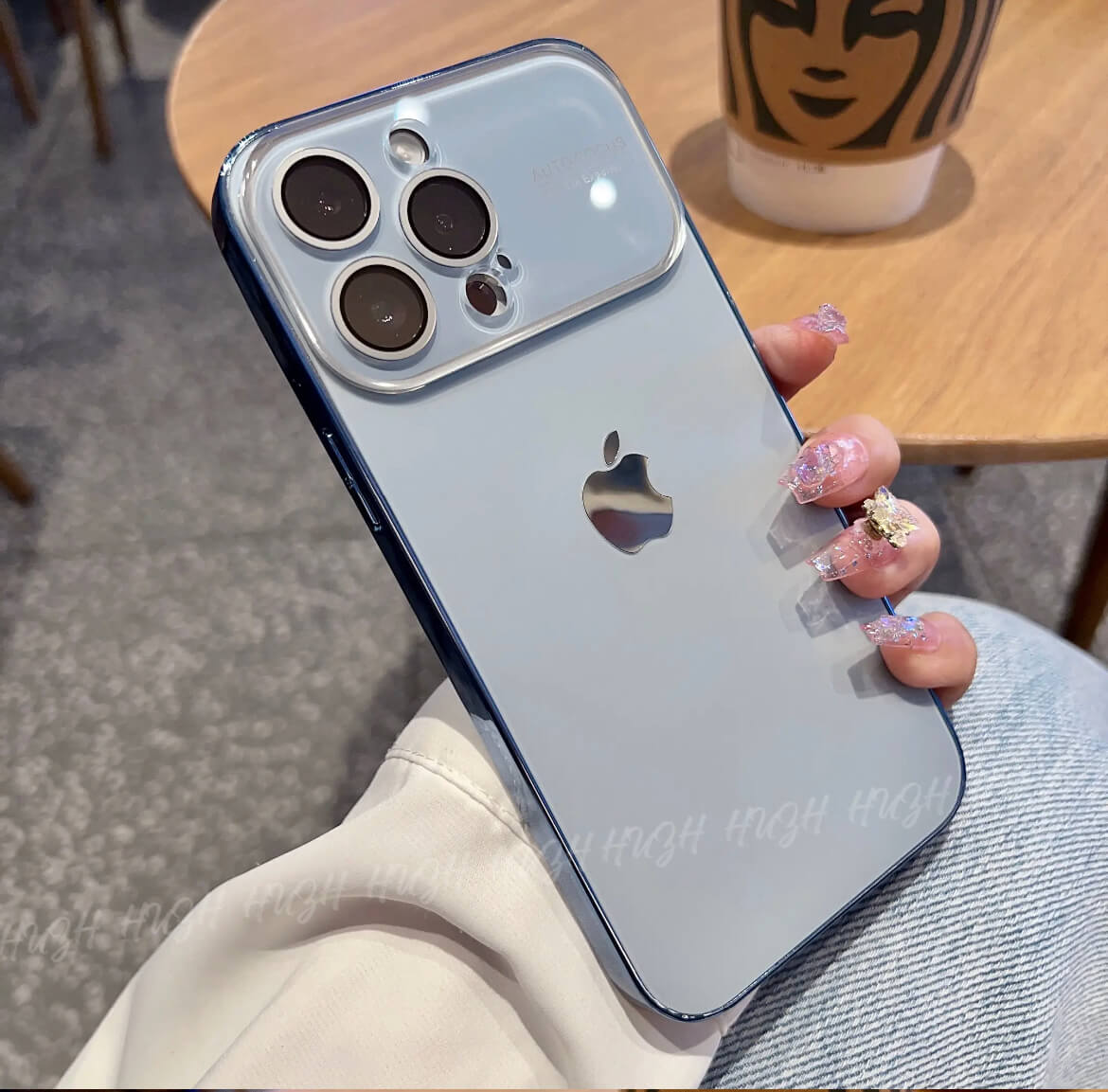 iPhone 16-11AG Glass Backplane Lens Integrated Phone Case
