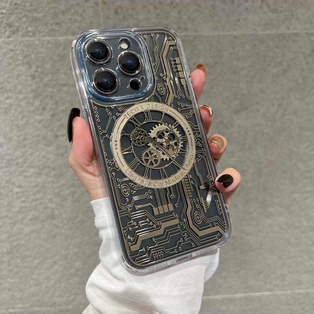 Cool Mechanical Watch Magsafing Silicone iPhone Case