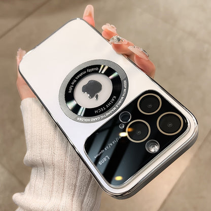 Magnetic frosted all-inclusive iPhone 15-11 phone case for glasses. High-end and simple