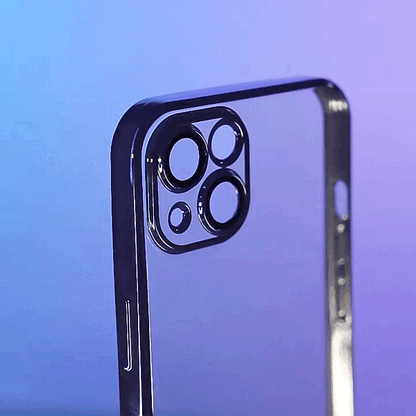 Apple 16-12 transparent with lens film electroplating PC mobile phone case does not turn yellow simple